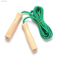 ☬✲◈ NEW Skipping Rope Wooden Handle Skipping Rope 2.5M for Students Fitness Training Sport Game