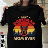 2023 NEWCustom Casual Men เสื้อยืด Doberman Mom Ever 100 Cotton สบาย