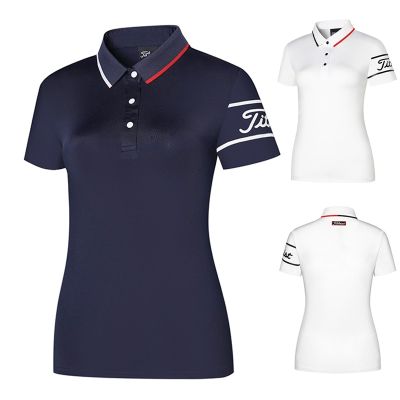 New Golf Clothing Womens Short-sleeved Top Slim Fashion Casual Sports Versatile Quick-drying UTAA ANEW PING1 Mizuno Castelbajac SOUTHCAPE♂