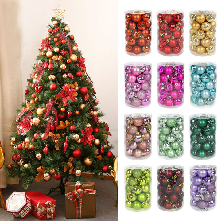 34pcs-4cm-christmas-tree-decorations-balls-bauble-xmas-party-hanging-ball-ornaments-christmas-decorations-for-home-new-year-gift