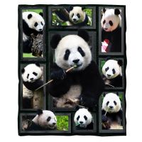 Panda Selimut Bulu 3D พิมพ์ผ้าห่มผู้ใหญ่/เด็ก Selimut Bulu Sherpa ผ้าห่ม Drop Shippng