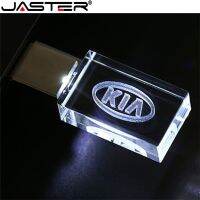 【CW】 JASTER HOT KIA crystal   metal USB flash drive pendrive 4GB 8GB 16GB 32GB 64GB 128GB External Storage memory stick u disk