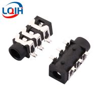 10PCS 3.5mm Female Audio Connector 6 Pin SMD SMT Headphone Jack Socket PJ-313D Audio Interface Audio Jack