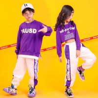 [COD] Childrens dance clothes trendy Korean version of girls navel-navel boys hip-hop drum performance tide