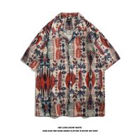 ✸ เสื้อเชิ้ตฮาวาย เสื้อHawaiiสไตล์เกาหลี เสื้อเชิ้ตแขนสั้นเสื้อสงกรานต์ ใส่ได้ทั้งชาย-หญิง Hawaii แบบ ขนาด: M L 3XL รุ่น 1316