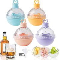 【Ready Stock】 ✕ C14 Ice Ball Molds Food Grade Silicone Ice Cube Molds Candy Color Ice Spheres Whiskey And Cocktail Ice Cube Molds