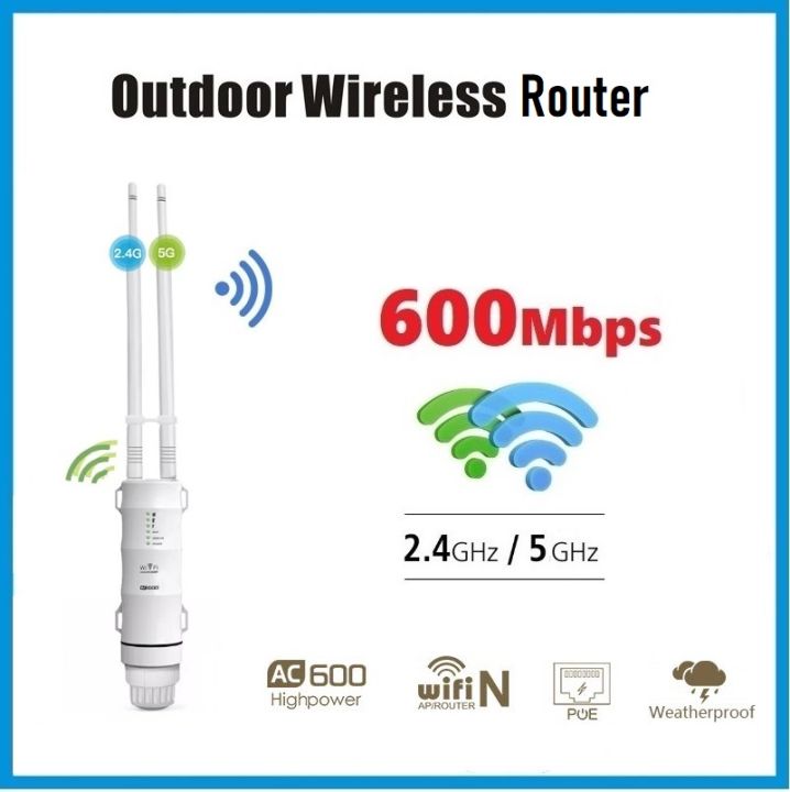 ขยายสัญญาณ-wifi-ให้สัญญาณแรง-และ-ระยะไกล-ac600-27dbm-wifi-extender-high-power-outdoor-wifi-repeater-2-4g-150mbps-5ghz-433mbps-wireless-wifi-router-with-wisp