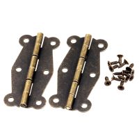 2Pc 51x24mm Antique Hinge Door Hinges Jewelry Hardware Accessories