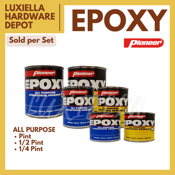 [Luxiella] Pioneer All Purpose Epoxy Structural Adhesive A&B (2 Can/set ...