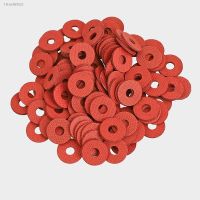 ◆▲ 500pcs M2 M2.5 M3 M4 M5 M6 M8 Steel Pad Insulation Washers Red Steel Paper Meson Gasket Spacer Insulating Spacers