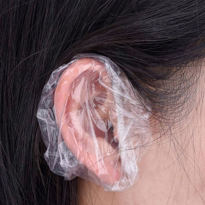 BELLE  100pcs Waterproof EAR COVER อาบน้ำ Salon EAR Protector ผมย้อมหูฟัง