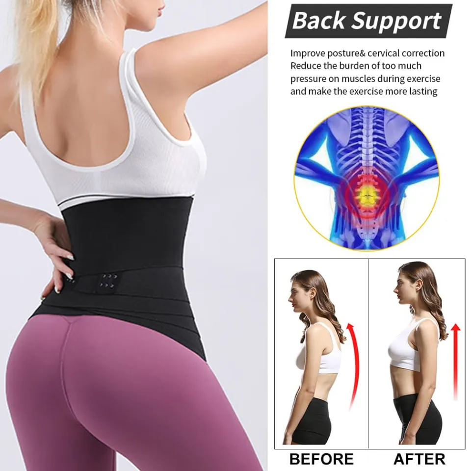 Waist Trainer For Women Bandage Tummy Wrap Waist Cinchers Plus Size Workout  Waist Trimmer For Gym Sport Back Support