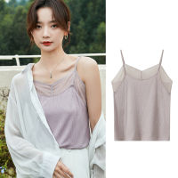 Camisole Womens Simple All-Matching Summer New Special-Interest Design Fashion Temperament Pure Color Temperament Top