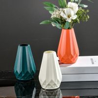 【LZ】❅▪◙  Design geométrico vaso de flor suporte flor superfície lisa elegante nórdico decoração de mesa casa