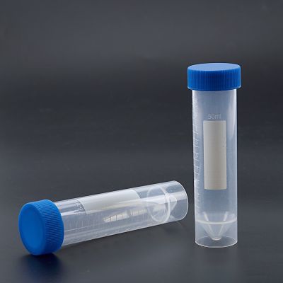 【YF】▣✺  5 Pieces 50ml Plastic Transparent Centrifuge with scale test free-standing Screw Cap