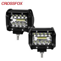 【CW】 CROSSFOX 4 quot; 60W Car Led Bar bar Searchlight Fog Lights for Boats UTV SUV Tractor Offroad 12V 24V