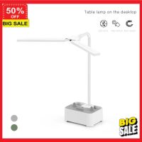 (รับโค๊ดเพิ่มลดอีก 5%) โคมไฟแต่งบ้าน  โคมไฟอ่านหนังสือ โคมไฟ Gongniu  Desk lamp พร้อมช่องใส่ของอเนกประสงค์ ขาตั้งโทรศัพท์ ชาร์จแบตได้ ปรับไฟได้3สี โคมไฟตั้งโต๊ะ  โคมไฟ Led