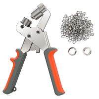 Grommet Tool Kit Grommet Press Pliers Portable Hold Punch Manual Kits Handheld Eyelet Machine with 500Pc Grommets