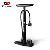 WEST BIKING 160PSI Bike Floor Pump Portable High Pressure Bicycle Air Pump Schrader Presta Dunlop Valve Hand Inflator