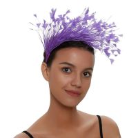 【YF】 Colored Feather Headband Flapper Fascinator Tea Party Hat Cocktail Headpiece