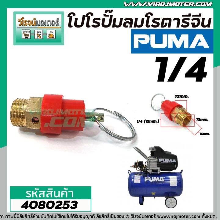 โปโรปั้มลมโรตารี่-ปั้มลมออยฟรี-ปั้มลมทั่วไป-ขนาดเกลียว-1-4-12-mm-safety-valve-no-4080253