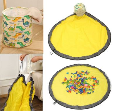 ◘ Baby pad doll receive barrel bag to quickly children building blocks of sundry storage box laundry basket