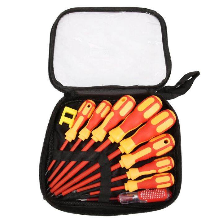 9 Piece 1000V Insulated Electrician Screwdrivers Set with Tips