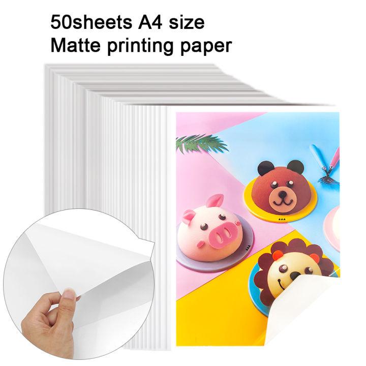 50sheets-printable-sticker-paper-for-inkjet-laser-printer-a4-waterproof-removable-highlight-self-adhesive-vinyl-sticker-paper