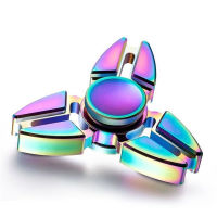 Tri Fidget Hand Spinner Luminousโลหะนิ้วมือโฟกัสของเล่นADHDเด็กออทิสติกเด็กฟิดเจ็ตสปินเนอร์สปินเนอร์หมุนมือฟิดเจ็ตสปินเนอร์Spinning