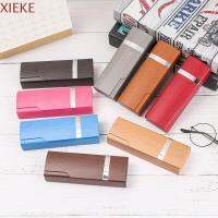 XIEKE ใหม่ Protable ลายไม้ ป้องกันแว่นตา กล่องแว่นตา อุปกรณ์เสริมแว่นตา เคสแว่น