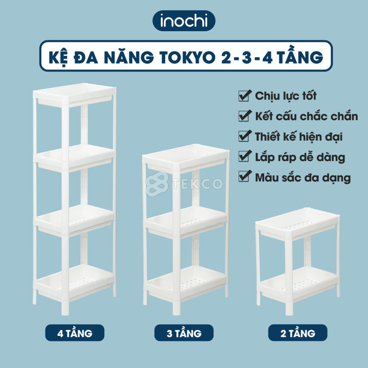 Kệ nhựa đựng đồ nhà tắm, nhà bếp Tokyo INOCHI 2-3-4 tầng - Giá để ...