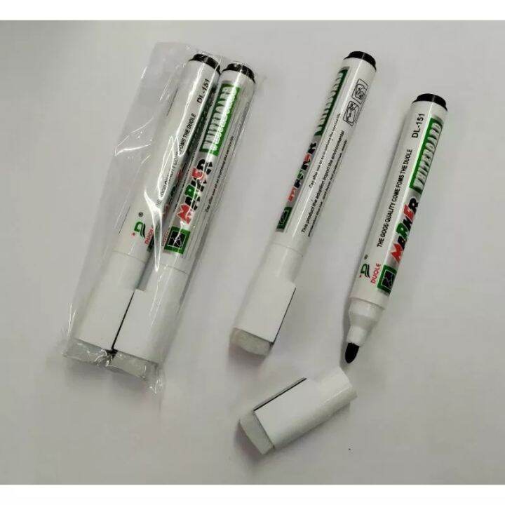 2pcs/pack 2in1 Whiteboard Marker with Eraser and Cap Lazada PH