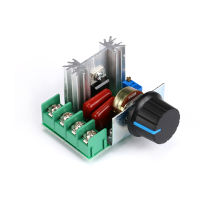 2000W AC 220V SCR Motor Speed Controller ตัวควบคุมแรงดันไฟฟ้า Dimming Thermostat อิเล็กทรอนิกส์มอเตอร์ความเร็ว 220 V Dimmers-hjgtfjytuert