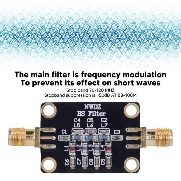 ติดตั้งง่ายกรองขนาดเล็กสำหรับโปรแกรมวิทยุที่กำหนดโมดูลตัวกรองสัญญาณ-fm-แบบ-bandstop-สูญเสียต่ำ