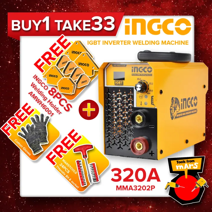 SUPER SALE INGCO 320A Inverter Welding Machine IGBT ARC MMA INGMMA32202P •TOOLS FROM MARS• IPT
