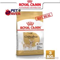 ห้ามพลาด [ลด50%] แถมส่งฟรี .Royal Canin Chihuahua Adult 3Kg  สูตร หมาโต ชิวาว่า 3 kg