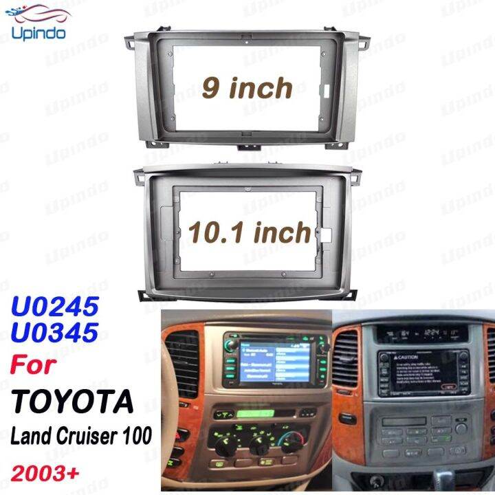 2 Din 9 or 10.1 Inch Car Radio Plastic Fascia Panel Frame for Toyota