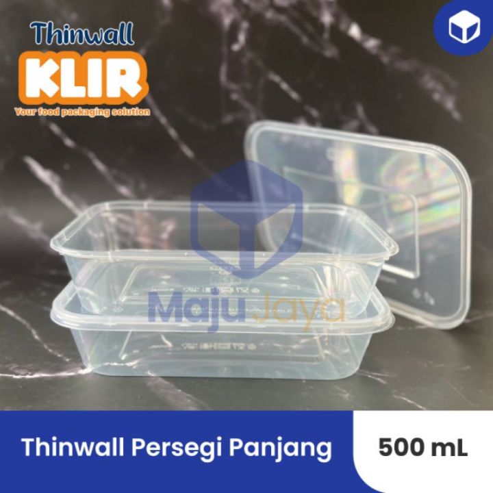 Thinwall Persegi Panjang 500ml Thinwall Rectangle 500ml Thinwall