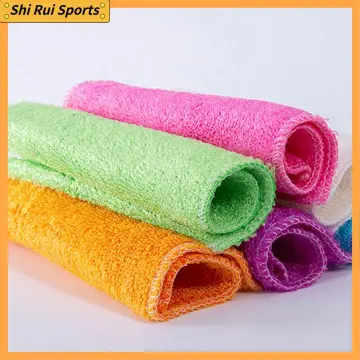 Bamboo Fiber Dish Cloth - Anti-grease, Magic Cleaning Rags For