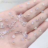 100 pieces of 5mm heart-shaped Crystal Rhinestone DIY decorative accessories jewelry decorative nail diamond