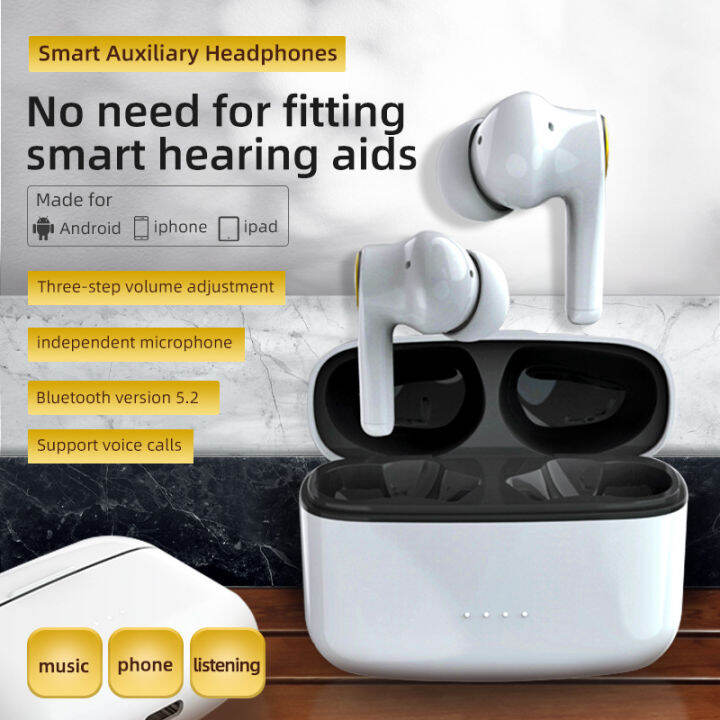 ANC Active Noise Canceling TWS Headphones Auxiliary Listening Wireless