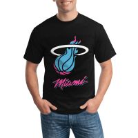 Round Neck Men Daily Wear T Shirt Miami Heat Vice City Logo Various Colors Available