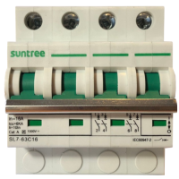 เบรกเกอร์ไฟฟ้า โซลาร์เซลล์  DC Circuit Breaker   SUNTREE รุ่น SL7-63 4P 1000VDC 20A