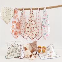 ┇ Muslin Cotton Baby Bibs Baby Face Towel Handkerchief Soft Absorbent Gauze Baby Towel Kids Feeding Bibs Burp Cloths Saliva Towel