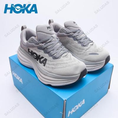 HOKA Running Shoes Bondi 8 Anti Slip Shock Absorption Breathable Road Running Shoes Men Outdoor Jogging Casual Sport Shoes Women