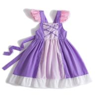 【hot】 dresses girls from 2 to 7 years kids luxury Childrens linen dress daisy clothes rapunzel