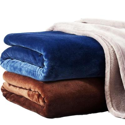 Jagdambe ผ้าห่มไมโครไฟเบอร์นุ่มอบอุ่นสำหรับฤดูหนาวผ้าห่มลายสก๊อตผ้าฟลีซผ้าฟลีซผ้าห่มซักได้6ขนาด18สีทึบ