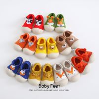 [Cocco figure-]รองเท้าถุงเท้าเด็กกันลื่น Springanimal Shoesbaby Boy Soft Rubbershoes