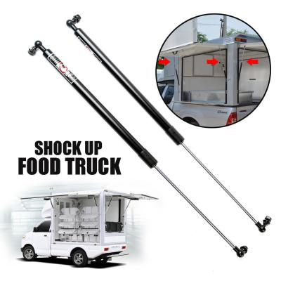 โช๊คอัพ food truck แข็งแรง ทนทาน สำรับ ฟู้ด ทรัค FOOD TRUCK รับน้ำหนักได้ 25 - 45 กิโลกรัม ใช้ได้กับรถขายอาหารทั่วไป ขนาด 68 ซม. สีดำ 1 ชุด