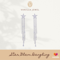 Vanilla Jewel ต่างหู เงินแท้ 925 Star Glam Dangling ต่างหู สำหรับ ผิวแพ้ง่าย สำหรับคุณหรือเป็น ของขวัญ ให้กับคนพิเศษ